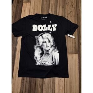 Dolly Parton Men’s Short Sleeve T Shirt Size: M (38/40) White Graphic Print